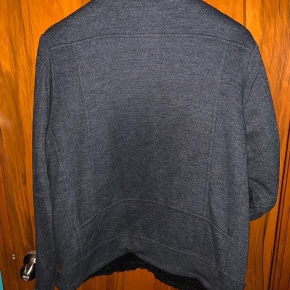 INC International Concepts Men's Sweater Jacket with Faux Fur Lining (XL) - Picture 3 of 3